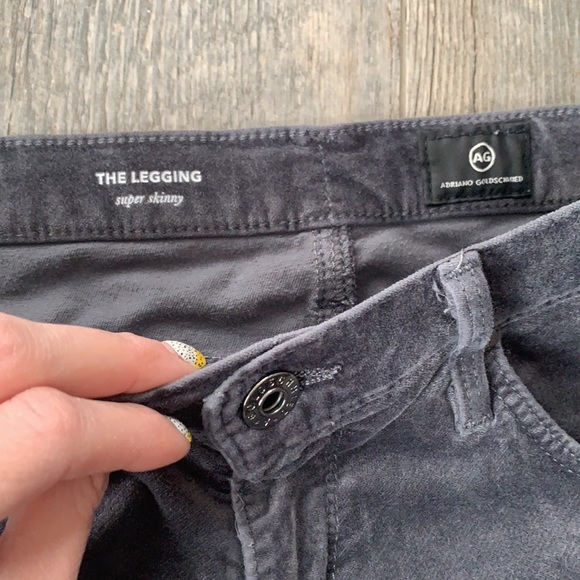 AG ADRIANO GOLDSCHMIED Velvet grey “the legging super skinny. - Picture 3 of 9